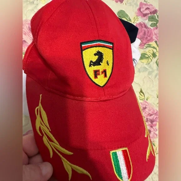 Ferrari Red Cap with Embroidery - Picture 5 of 5